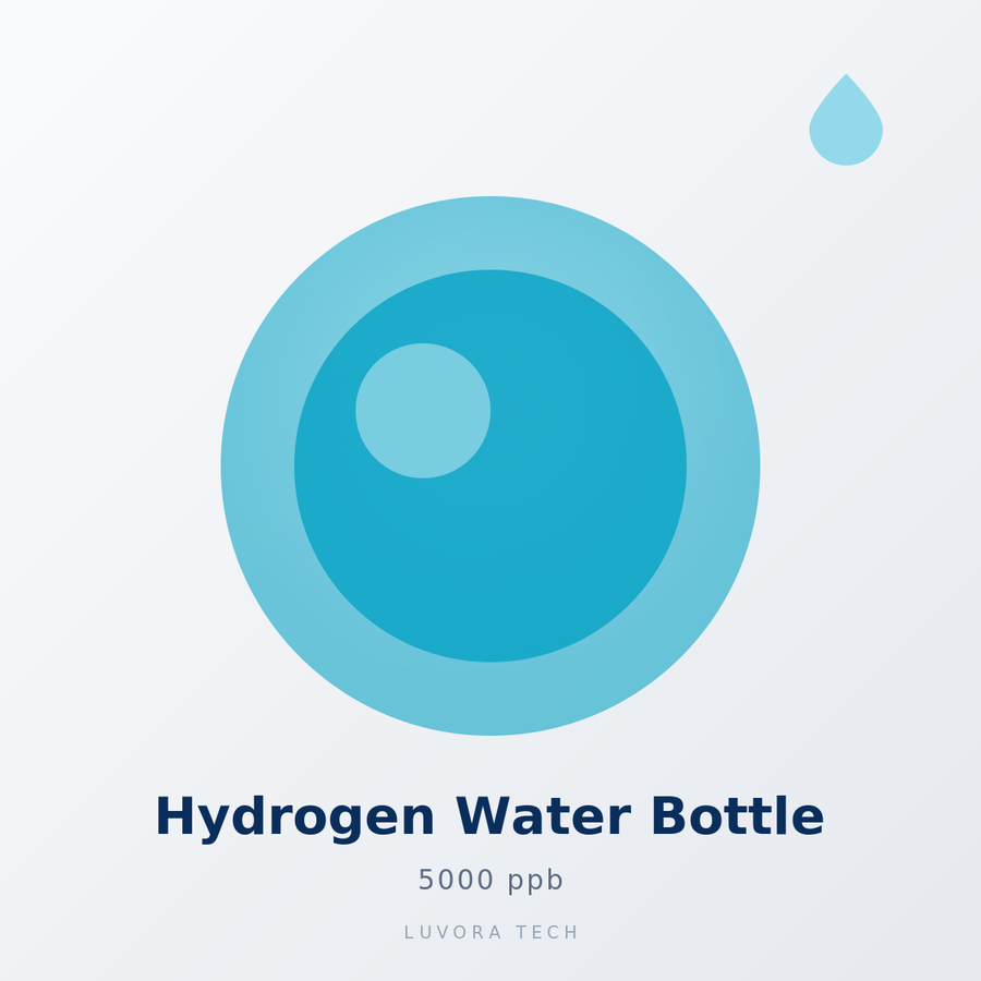 Luvora Tech Hydrogen Water Bottle - SPE/PEM 5000ppb